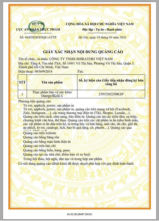 Dầu Nhuyễn Thể Omega 3 Krill-S