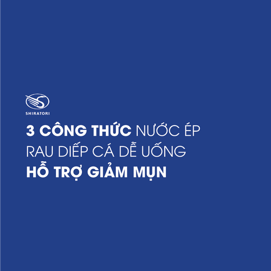 3 CÔNG THỨC NƯỚC ÉP RAU DIẾP CÁ DỄ UỐNG HỖ TRỢ GIẢM MỤN