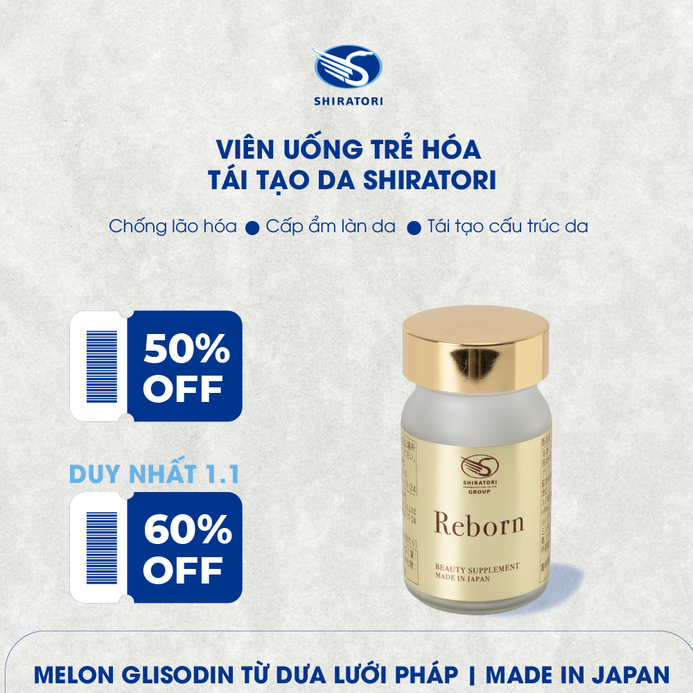 Viên Uống Trẻ Hóa Tái Tạo Da - Reborn+