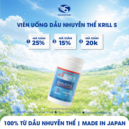 Dầu Nhuyễn Thể Omega 3 Krill-S