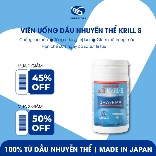 Dầu Nhuyễn Thể Omega 3 Krill-S