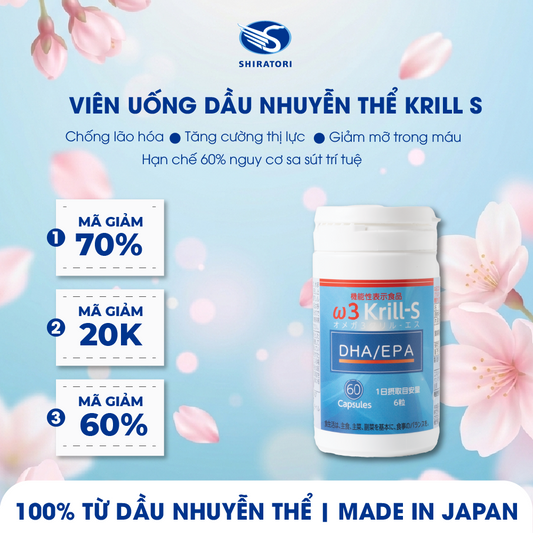 Dầu Nhuyễn Thể Omega 3 Krill-S