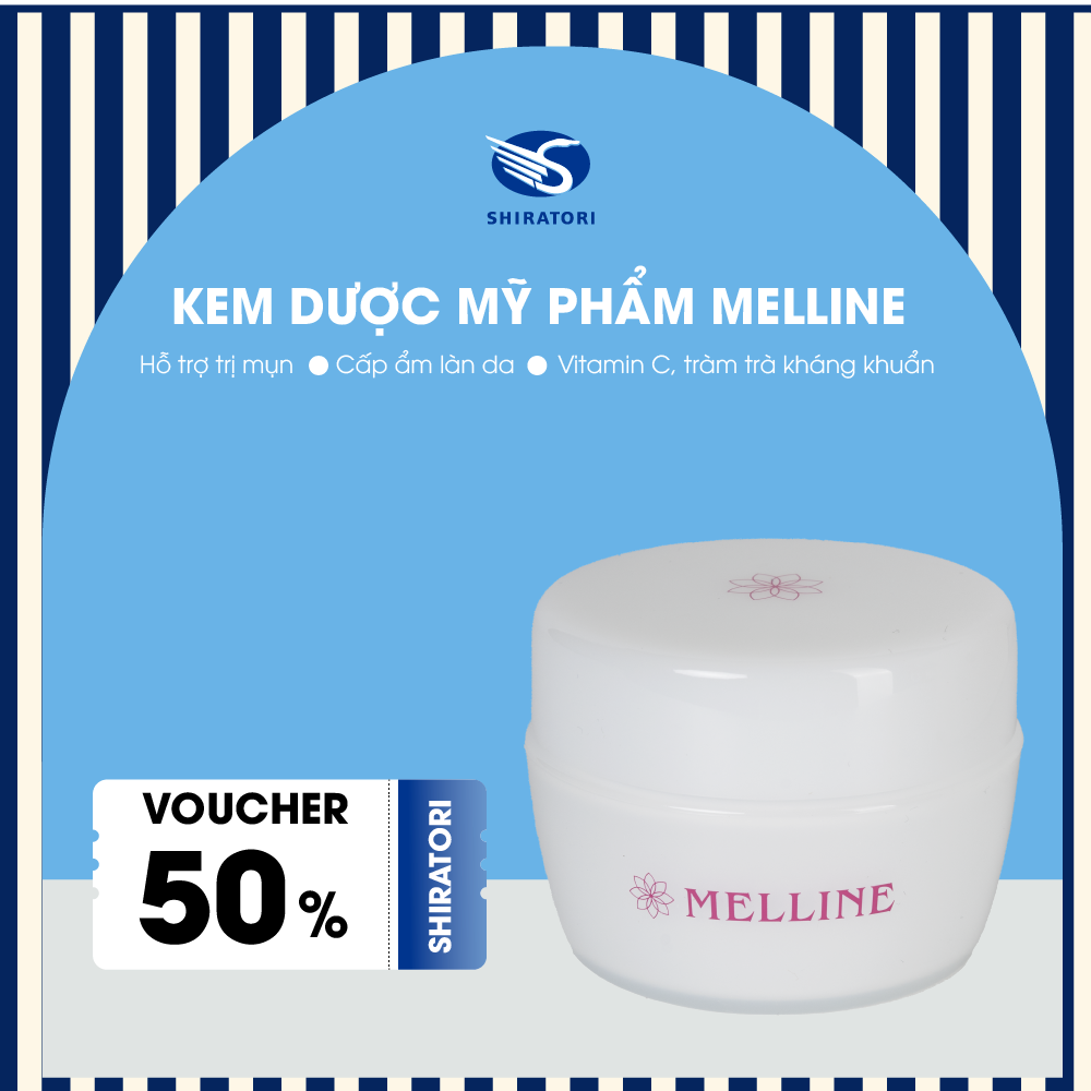 Kem Dược Mỹ Phẩm Trị Mụn Cấp Ẩm Melline