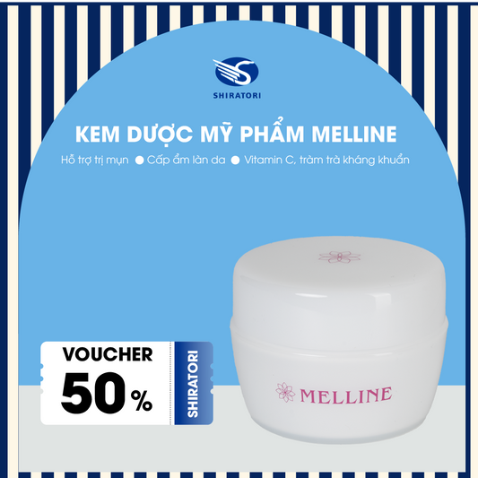 Kem Dược Mỹ Phẩm Trị Mụn Cấp Ẩm Melline