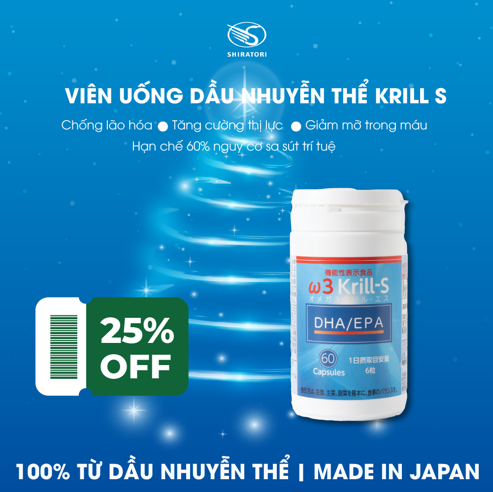Dầu Nhuyễn Thể Omega 3 Krill-S